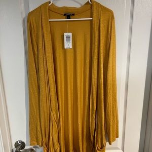 COPY - Torrid curved open cardigan women size 4X (26) color yellow mustard